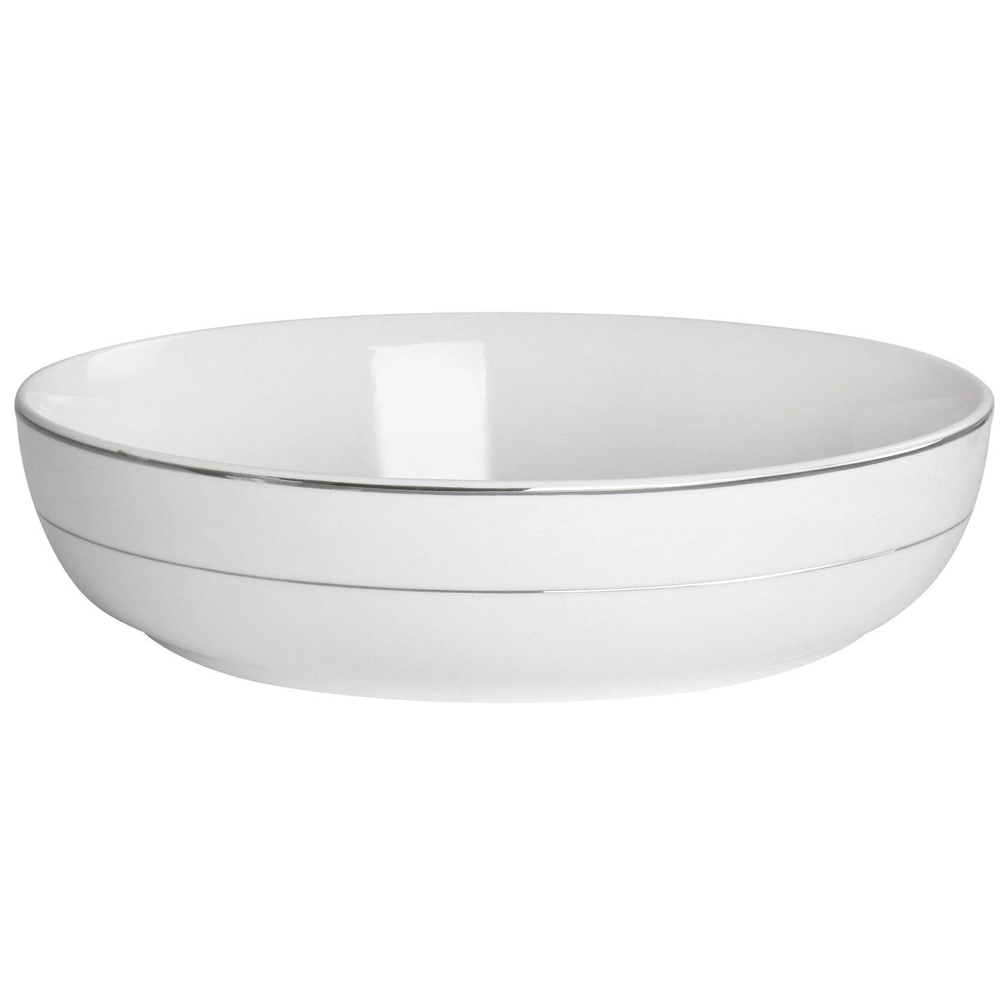 16 Piece Round Porcelain Double Bowl Dinnerware Set