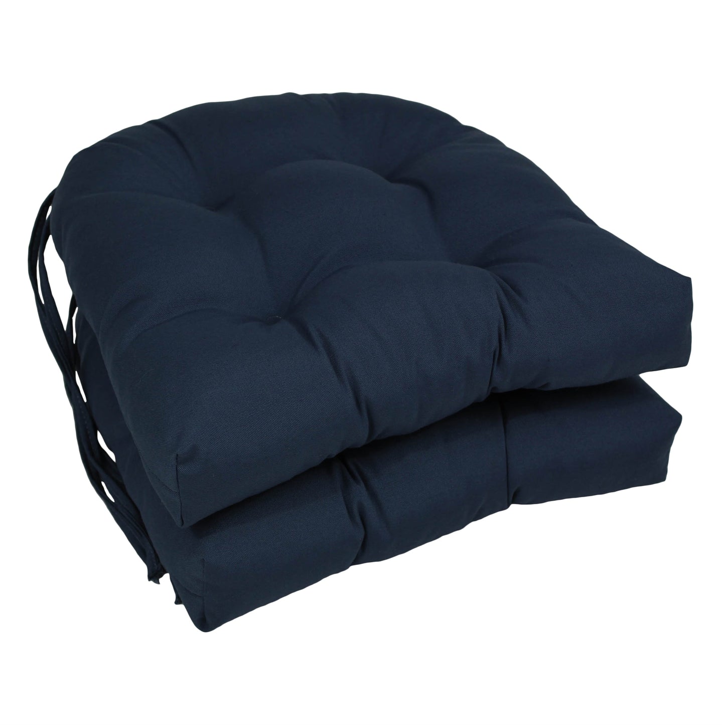 16-inch U-Shaped Indoor Twill Chair Cushions (Set of 2, 4, or 6) - 16 x 16