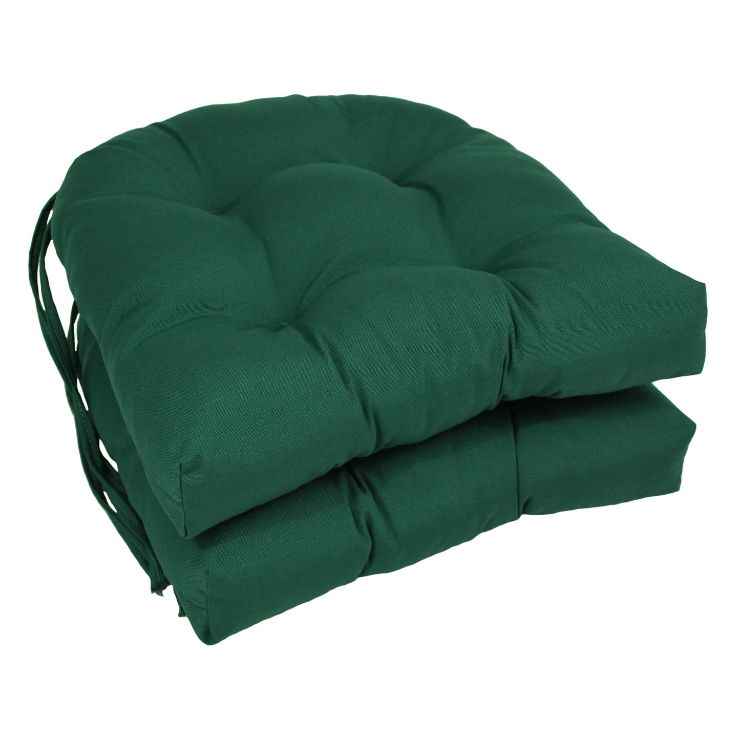 16-inch U-Shaped Indoor Twill Chair Cushions (Set of 2, 4, or 6) - 16 x 16