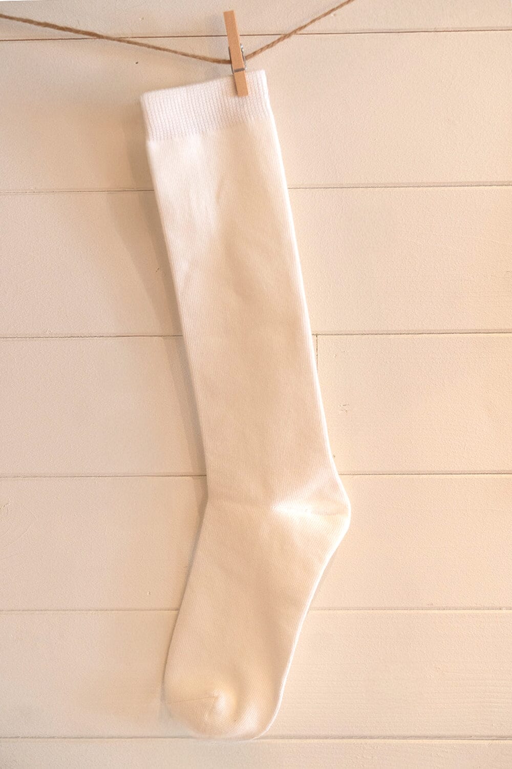 White Knee Socks