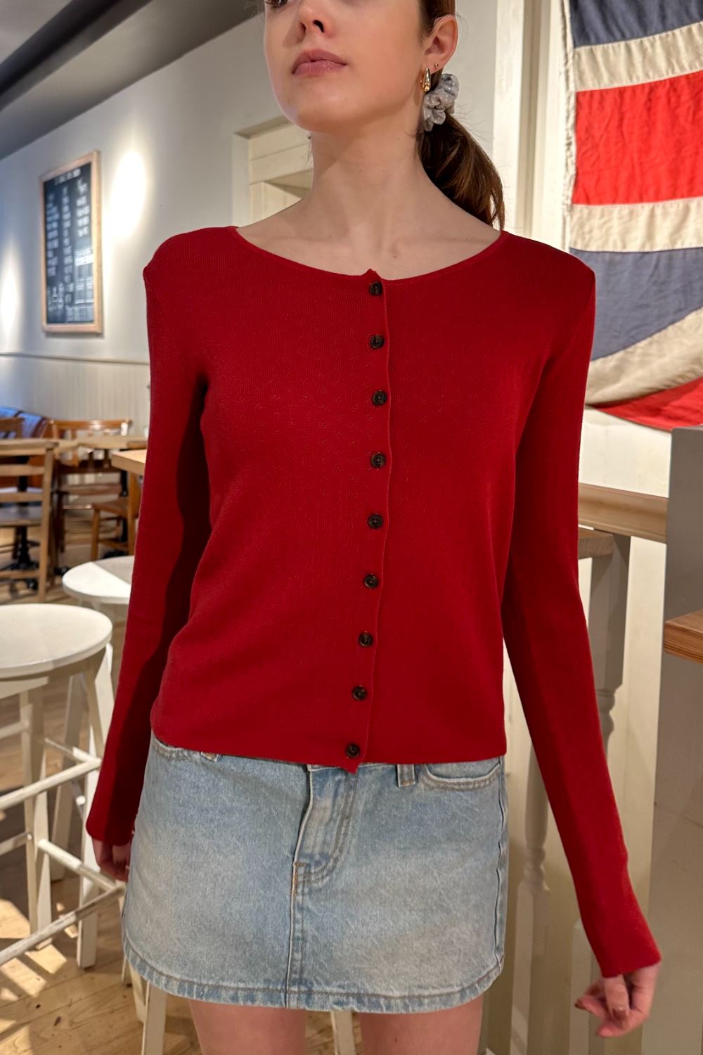 Athelia Eyelet Top