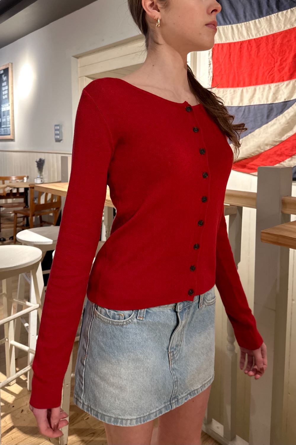 Athelia Eyelet Top