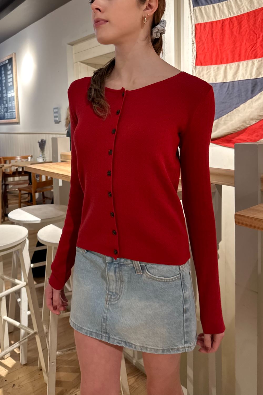 Athelia Eyelet Top