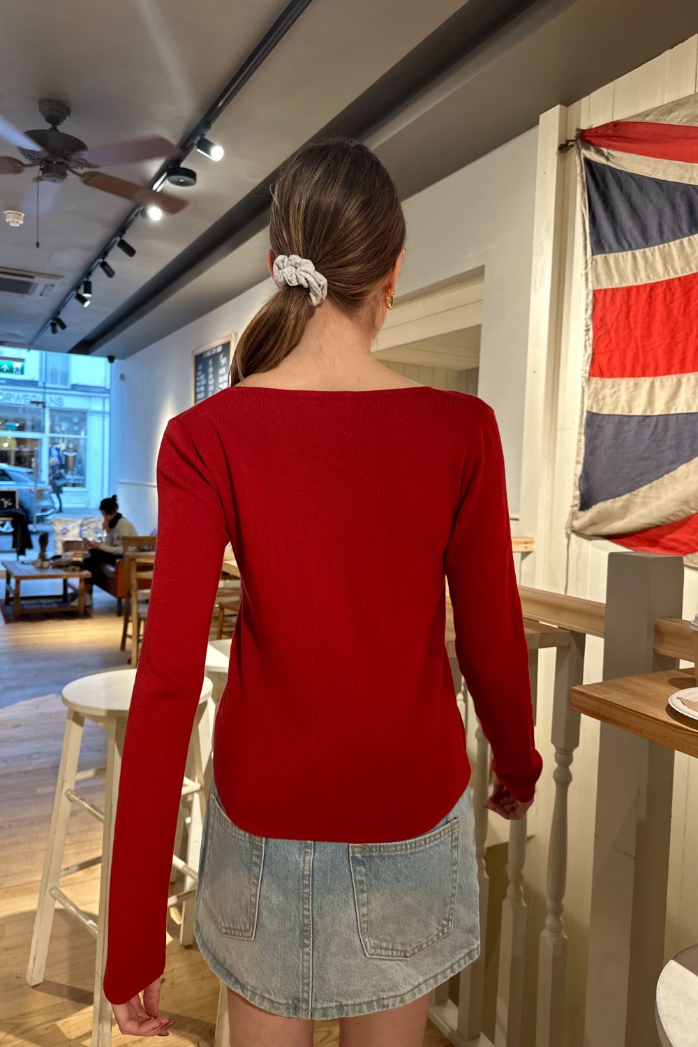 Athelia Eyelet Top