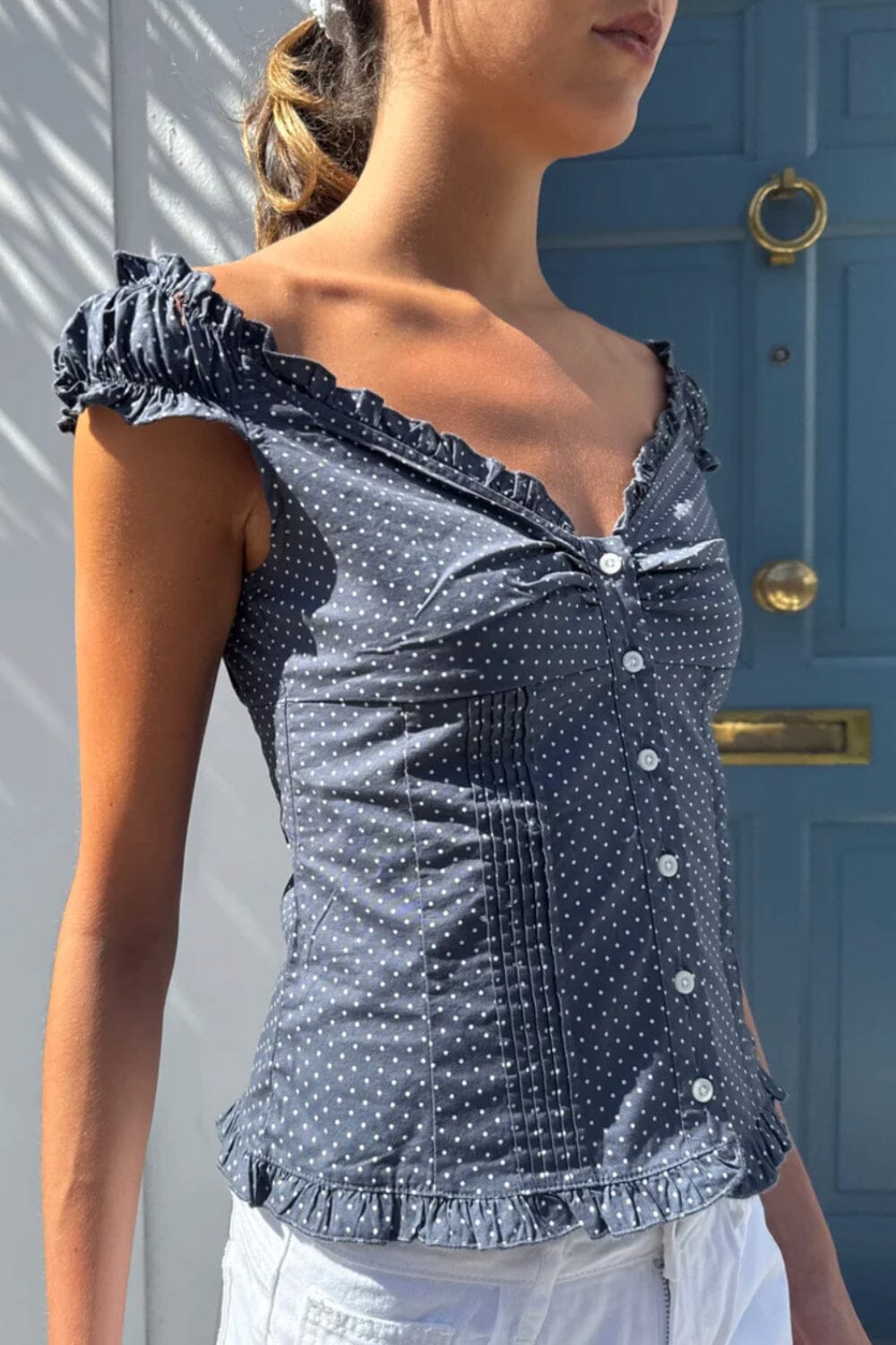Elena Polka Dot Top