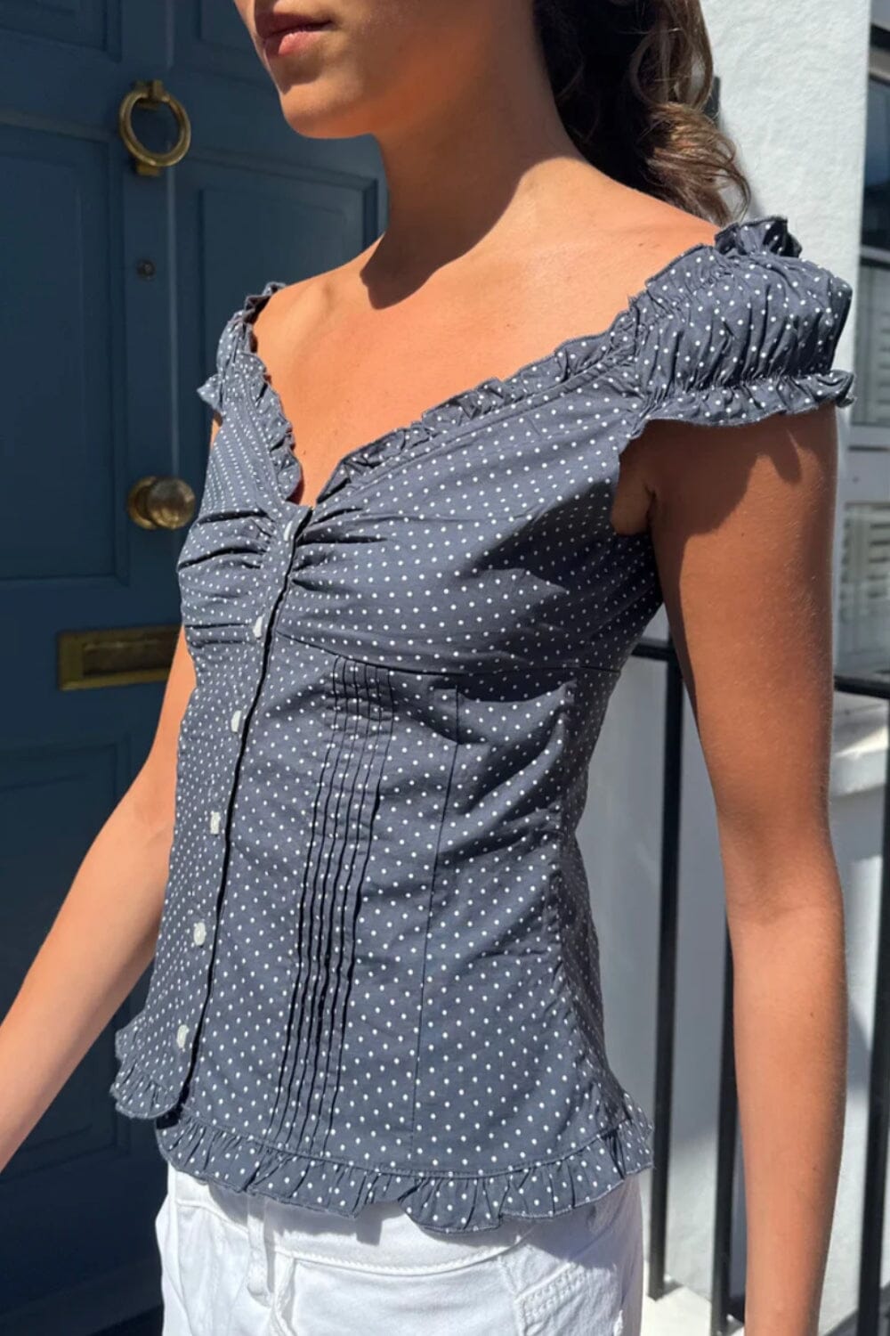 Elena Polka Dot Top