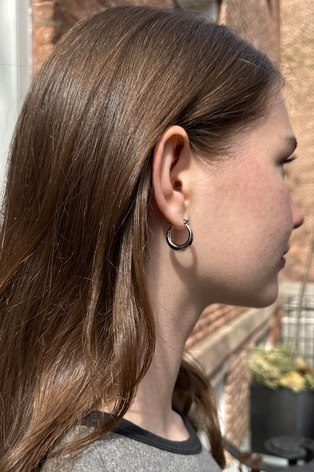 Thick Hoop Earrings