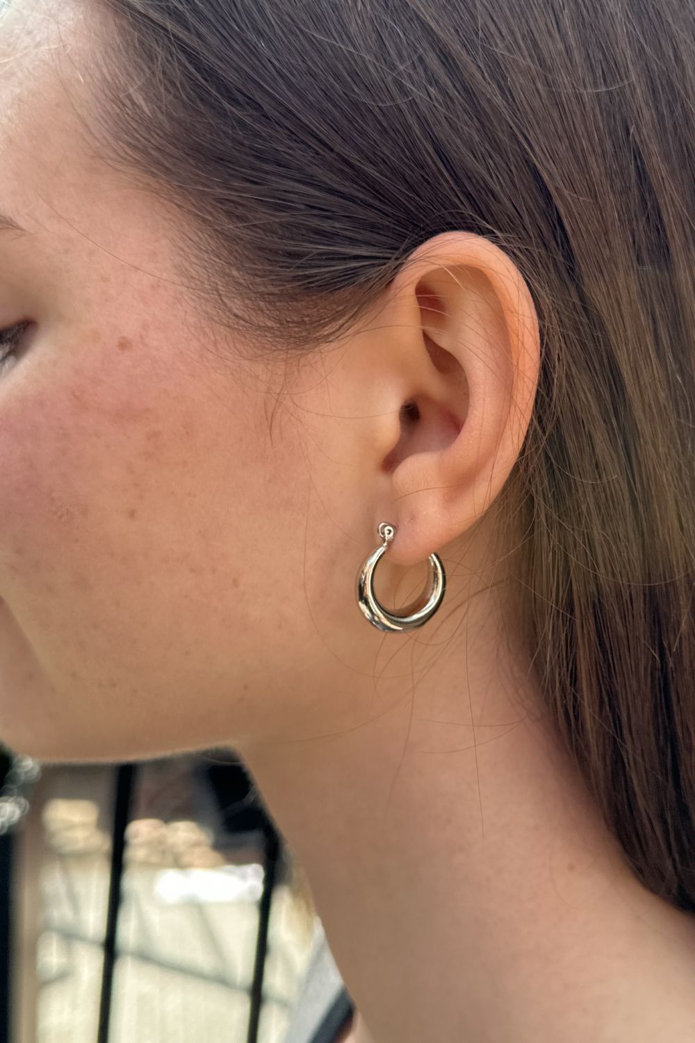 Thick Hoop Earrings