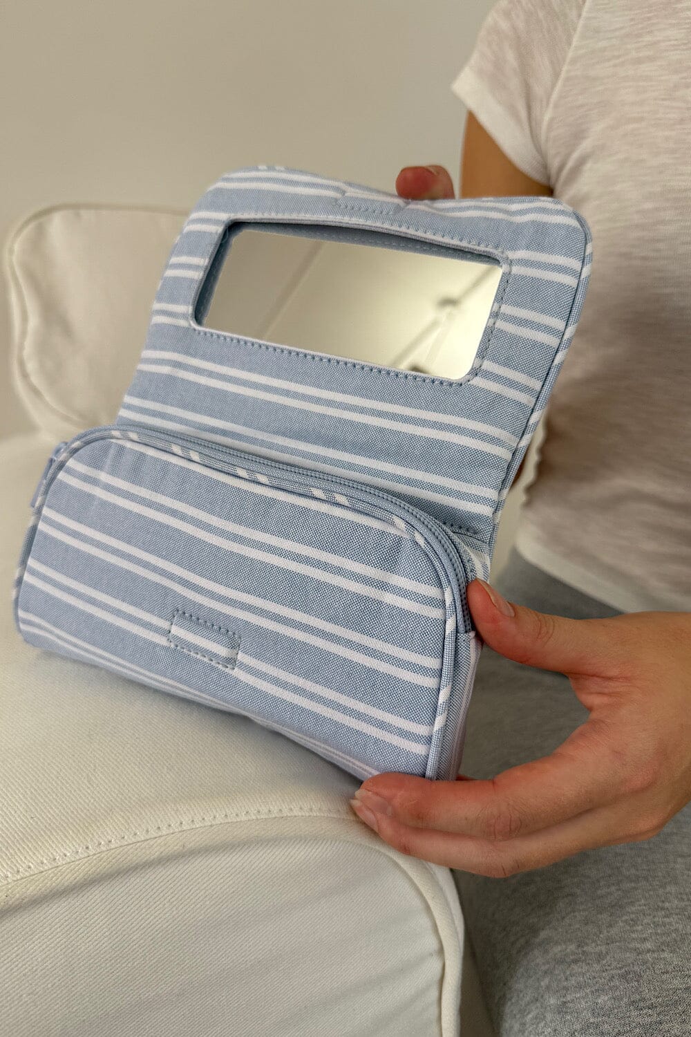 Stripes Makeup Bag