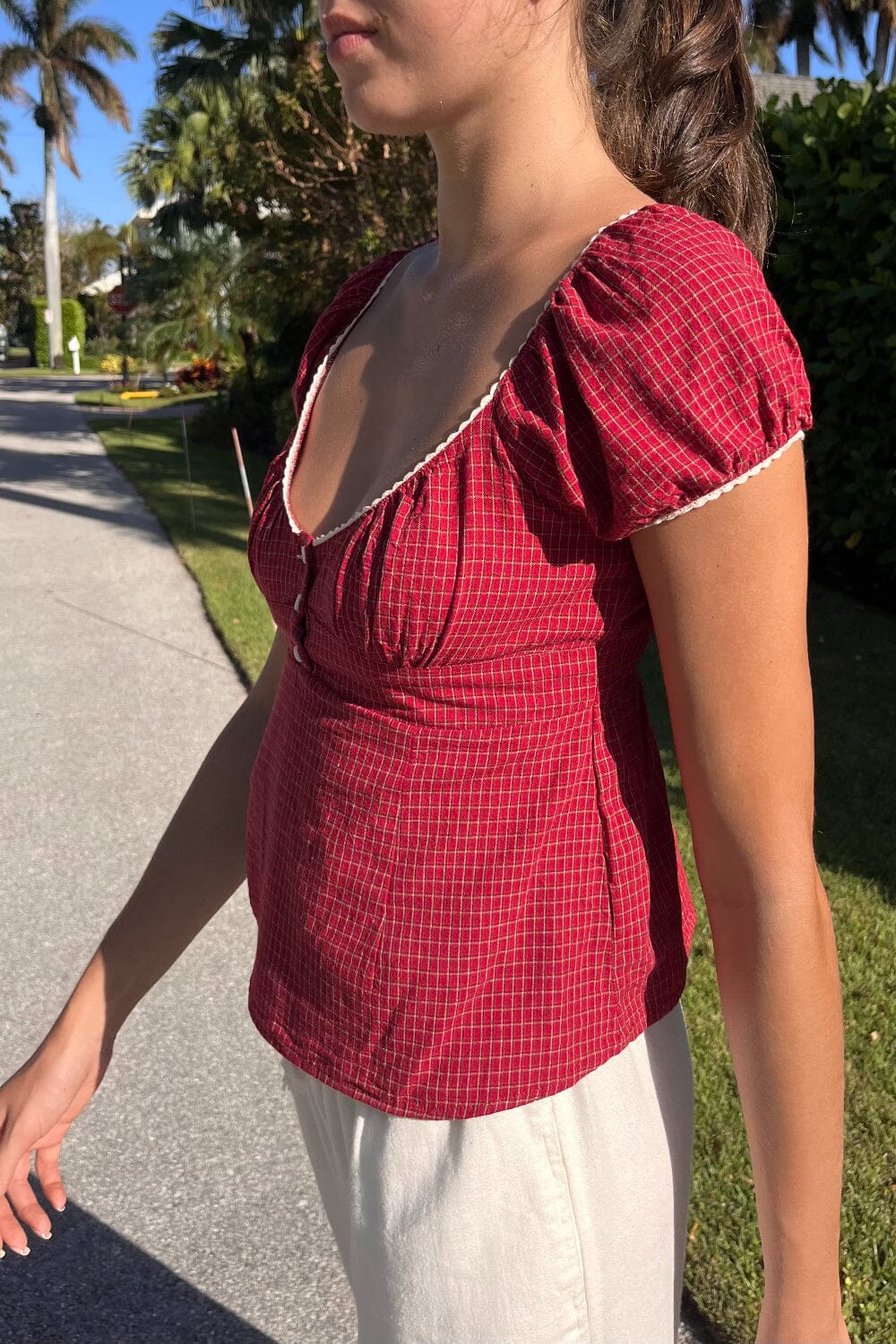 Blair Plaid Top