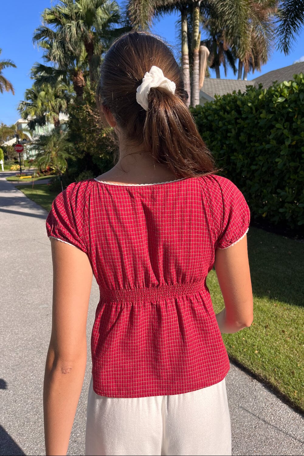 Blair Plaid Top