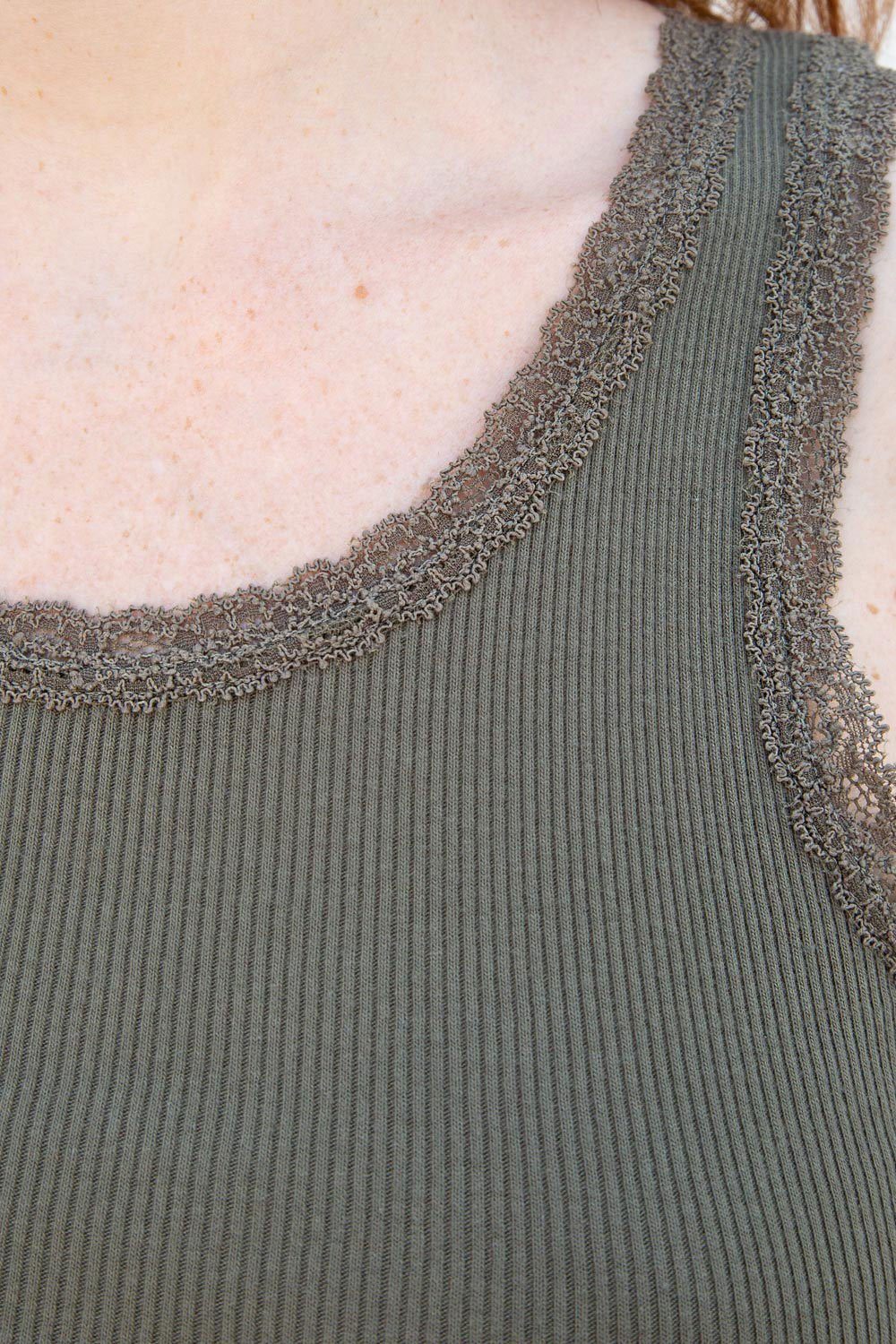 Ronnie Rib Lace Tank