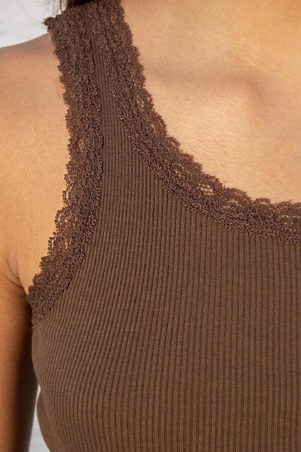 Ronnie Rib Lace Tank