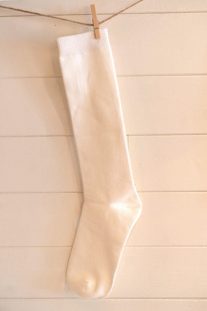 White Knee Socks