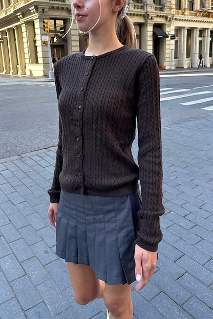Zoe Cable Knit Cardigan