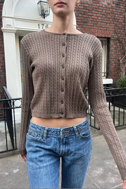 Zoe Cable Knit Cardigan
