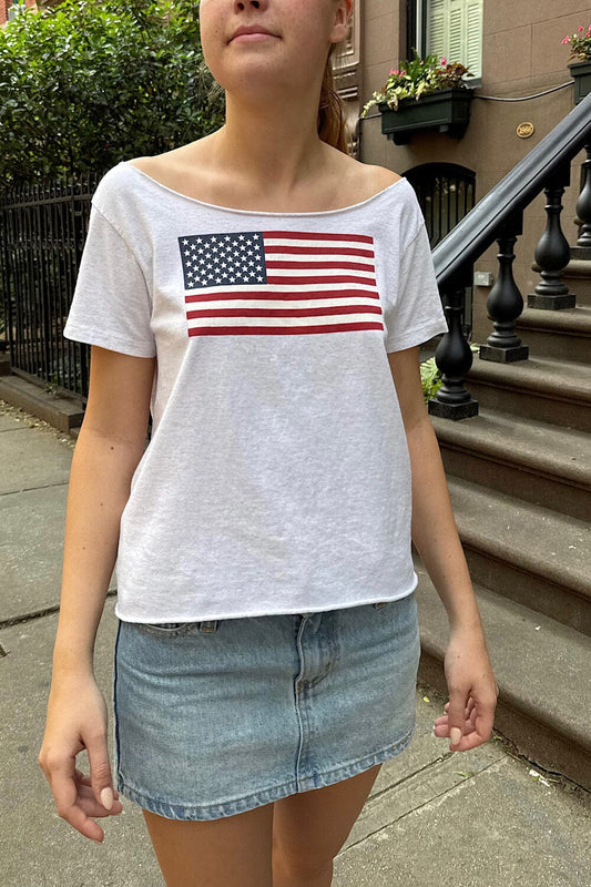 Robyn American Flag Top