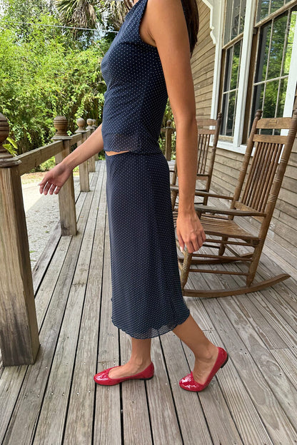 Sephira Polka Dots Midi Skirt