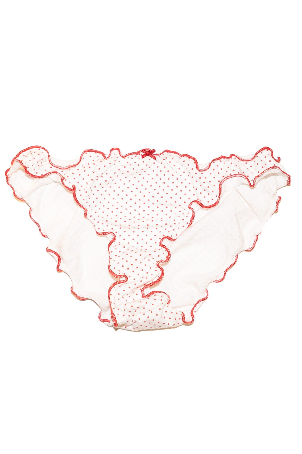 Polka Dots Scallop Bow Underwear
