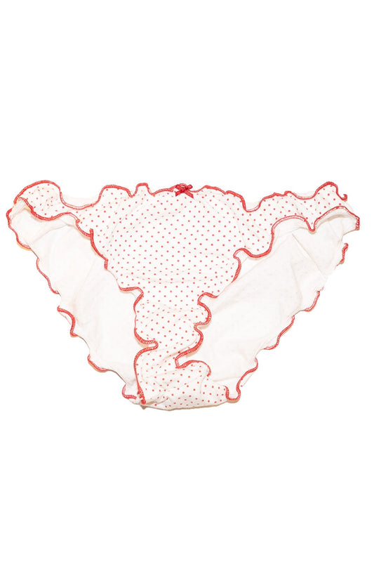 Polka Dots Scallop Bow Underwear