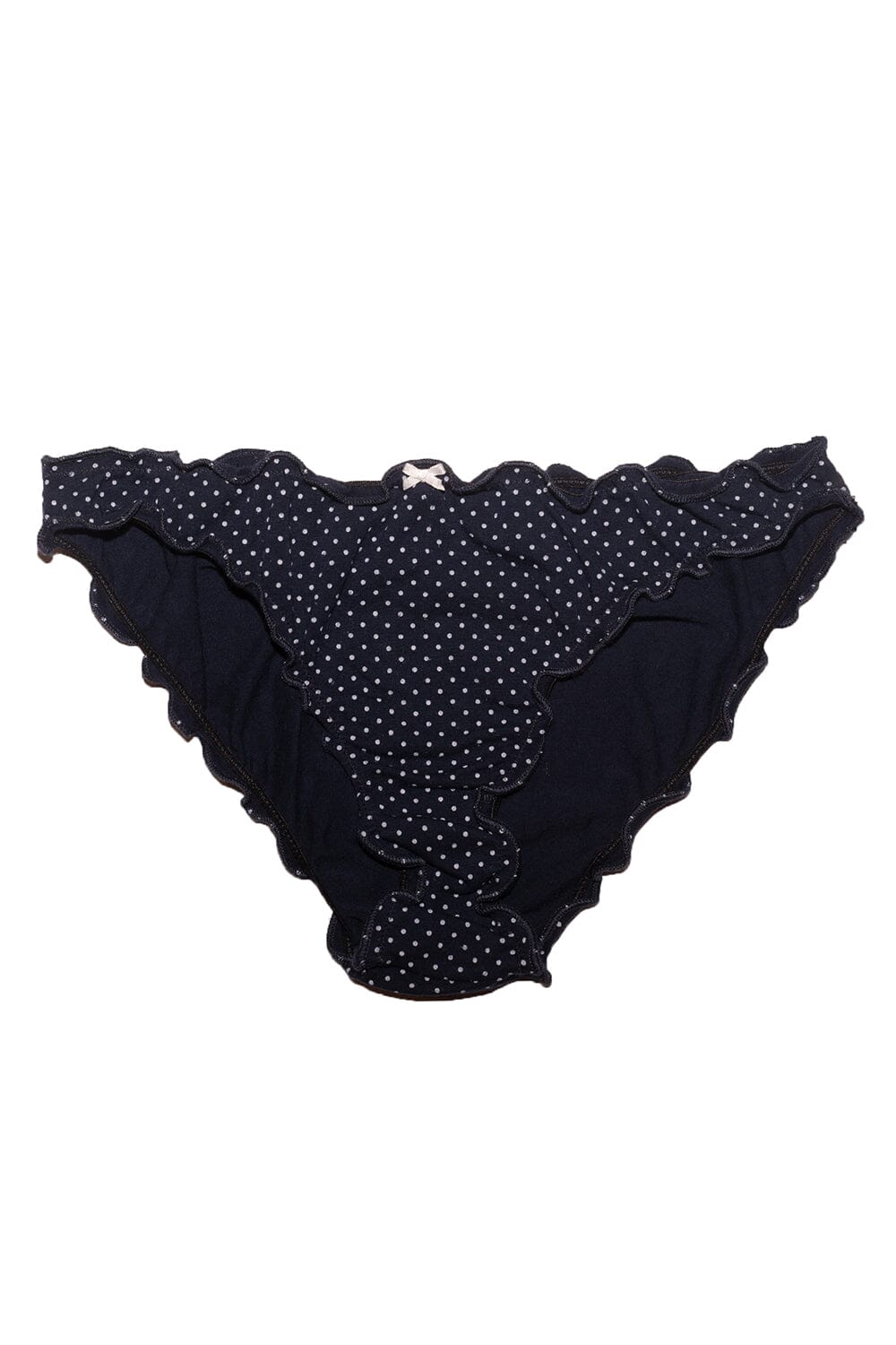 Polka Dots Scallop Bow Underwear