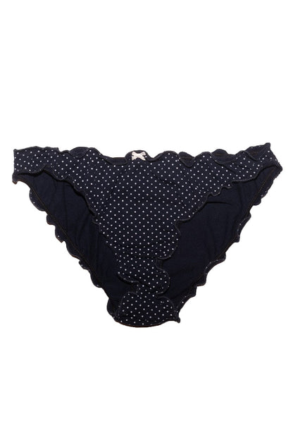 Polka Dots Scallop Bow Underwear