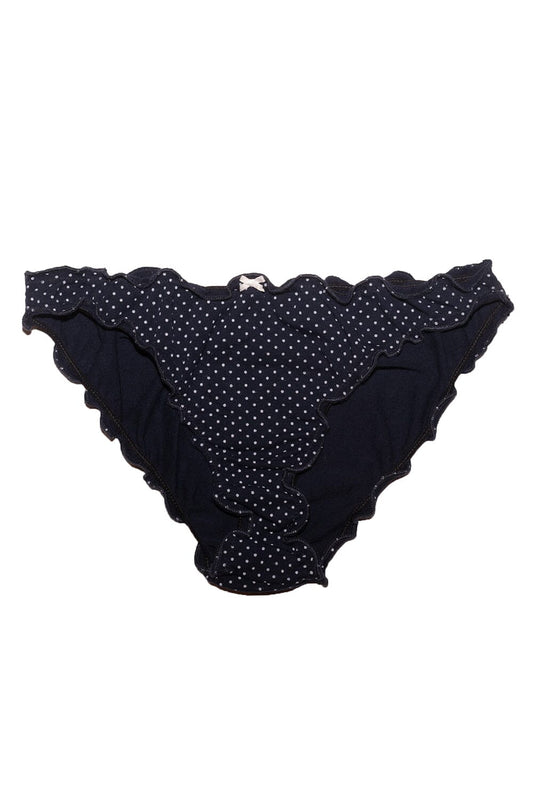 Polka Dots Scallop Bow Underwear