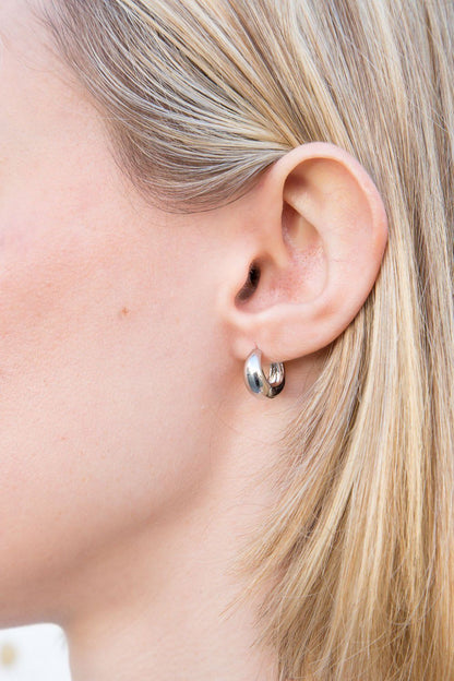Mini Thick Hoop Earrings
