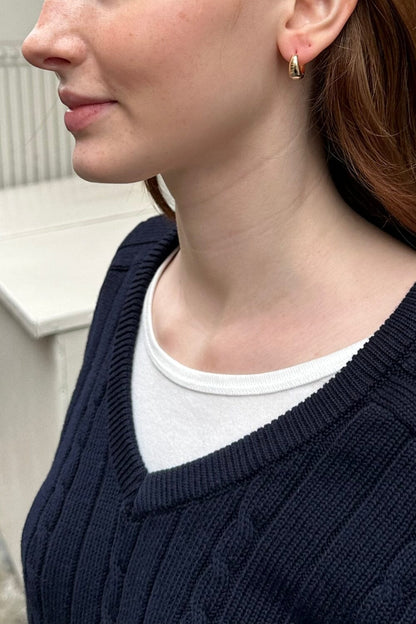 Mini Thick Hoop Earrings