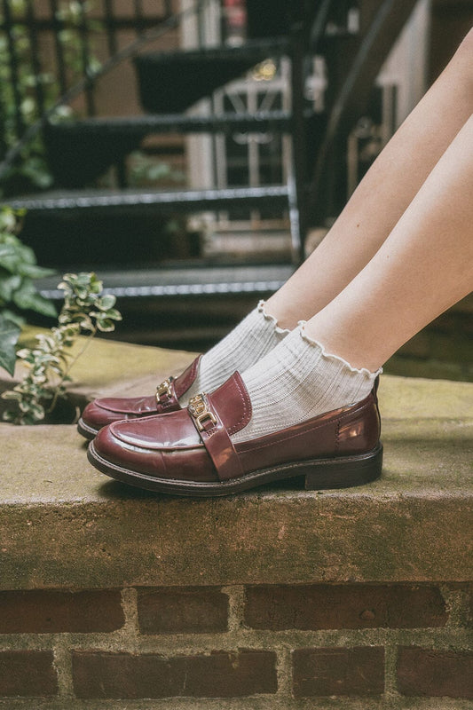Ruffle Ribbed Socks