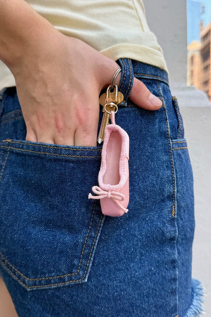 Ballet Slipper Keychain