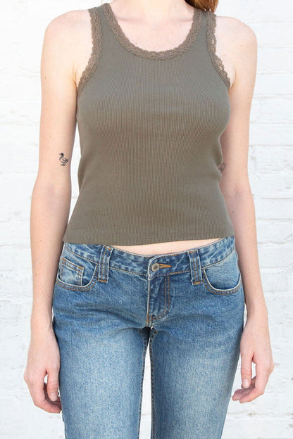 Ronnie Rib Lace Tank