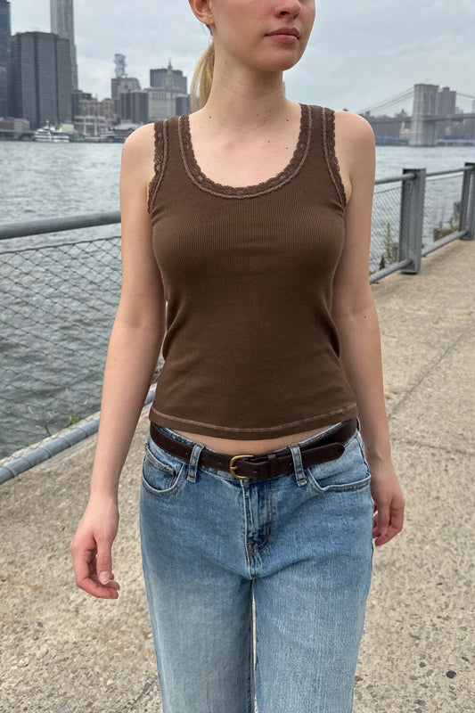 Ronnie Rib Lace Tank