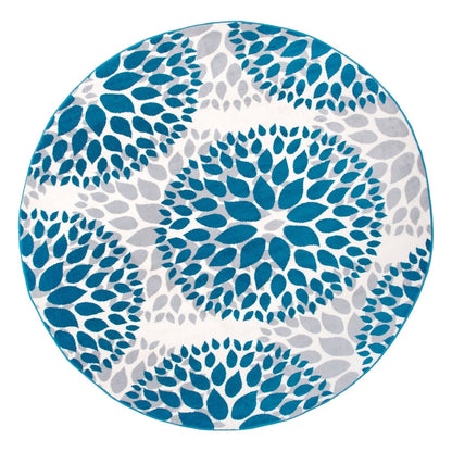 World Rug Gallery Modern Floral Circles Area Rug